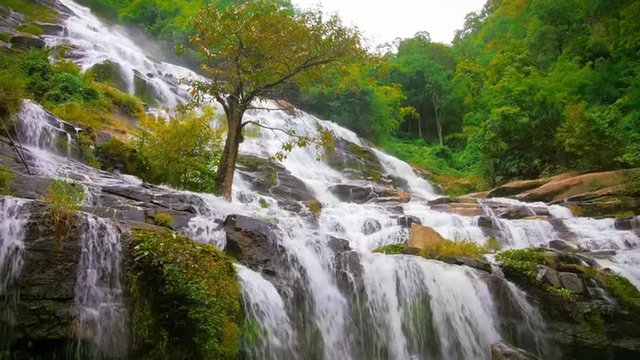 Mae Ya waterfall on mount Doi Inthanon in Chiang Mai, northern Thailand