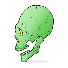 spooky skull illustration