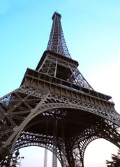 The famous Eiffel Tower, Paris.