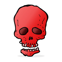 cartoon skull