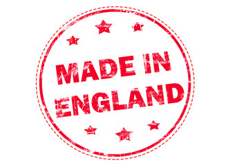 made in England grunge rubber stamp