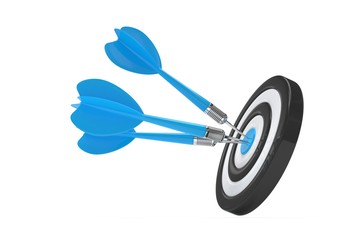 Three arrows darts in center.