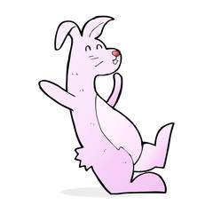 cartoon pink bunny