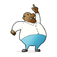 cartoon big fat boss