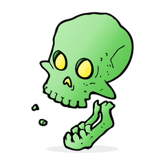 cartoon laughing skull
