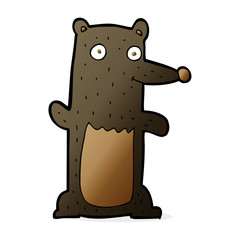 cartoon black bear