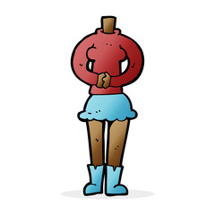 cartoon female body (add photos or mix and match cartoons)