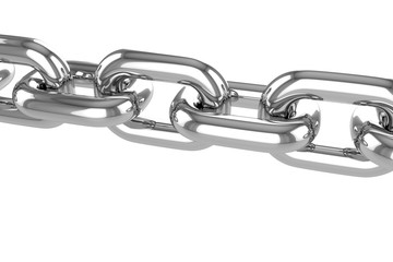 Obraz premium render stainless steel chain