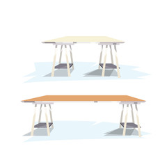 work desk. table - vector