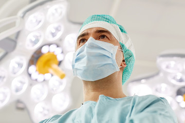 surgeon in operating room at hospital