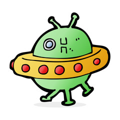 cartoon UFO