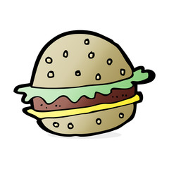 cartoon hamburger