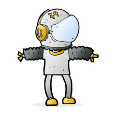 cartoon astronaut