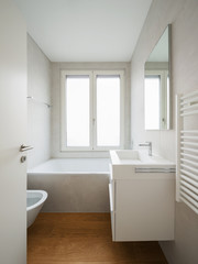 Naklejka na ściany i meble Interior of modern apartment, bathroom