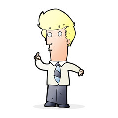 cartoon man with question