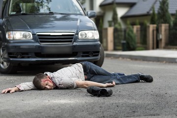 Victim of car accident