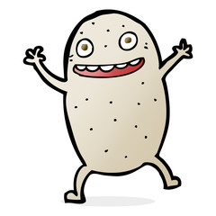 cartoon happy potato
