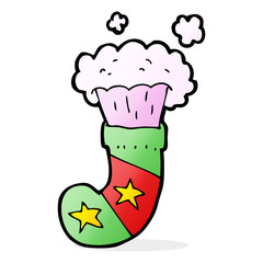 cartoon magic christmas stocking