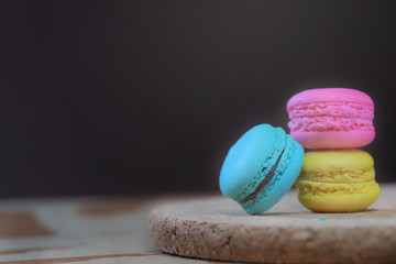 French Macaron, large variety of colors and flavors