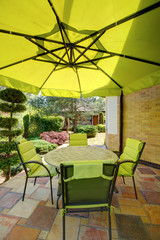 Outdoor table and chairs
