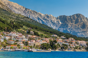 Brela Village, Sea And Biokovo-Makarska,Croatia