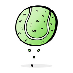 cartoon tennis ball
