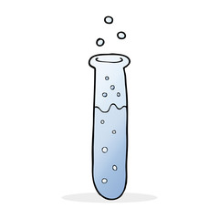 cartoon science test tube