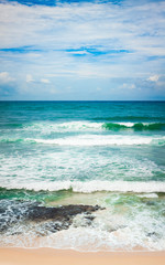 The Indian ocean. Vertical panorama