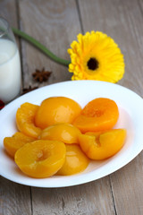 Peaches, milk, gerber and anise                               