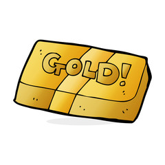 cartoon bar of gold