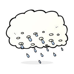 cartoon rain cloud