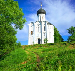 Church of the Intercession on the Nerl. Russia, the village Bogolyubovo.