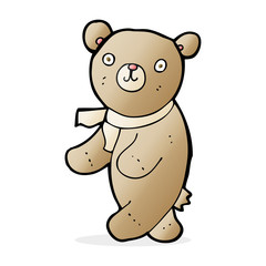 Fototapeta premium cute cartoon teddy bear