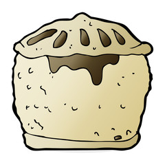 cartoon meat pie