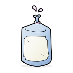 cartoon squirting bottle