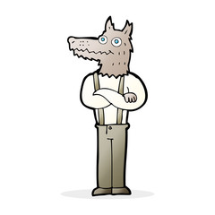 cartoon funny werewolf