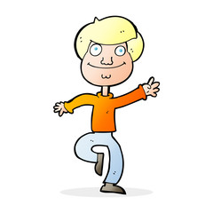cartoon dancing man