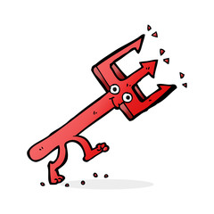 cartoon devil fork
