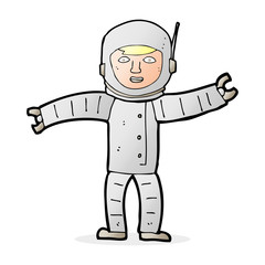 cartoon space man