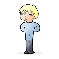 cartoon antisocial boy