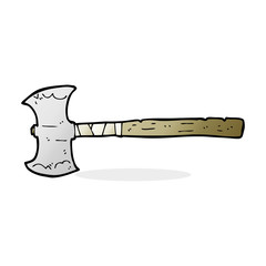 cartoon double sided axe