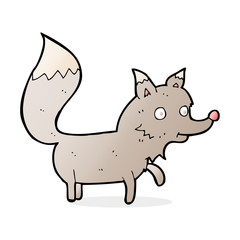 cartoon wolf cub