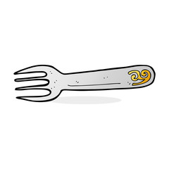 cartoon fork