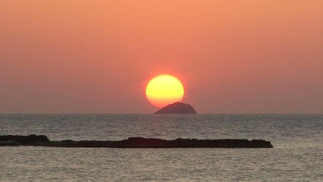 Sunset Beach Ibiza time-lapse