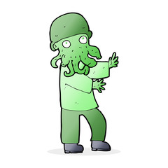 cartoon monster man