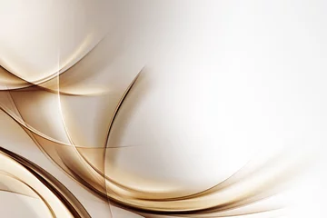 Abwaschbare Fototapete Abstrakte Welle Abstrakter Goldwellen-Design-Hintergrund