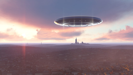 UFO over the city