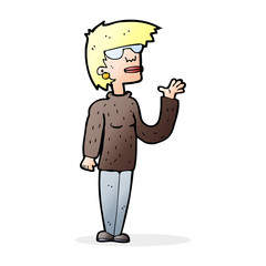 cartoon woman wearing spectacles