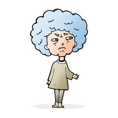 cartoon old lady