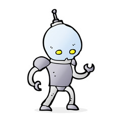 cartoon alien robot